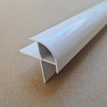 10mm White Aluminium External Corner Trim