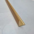 25mm x 25mm Brushed Gold Aluminium 90-degree External Angle