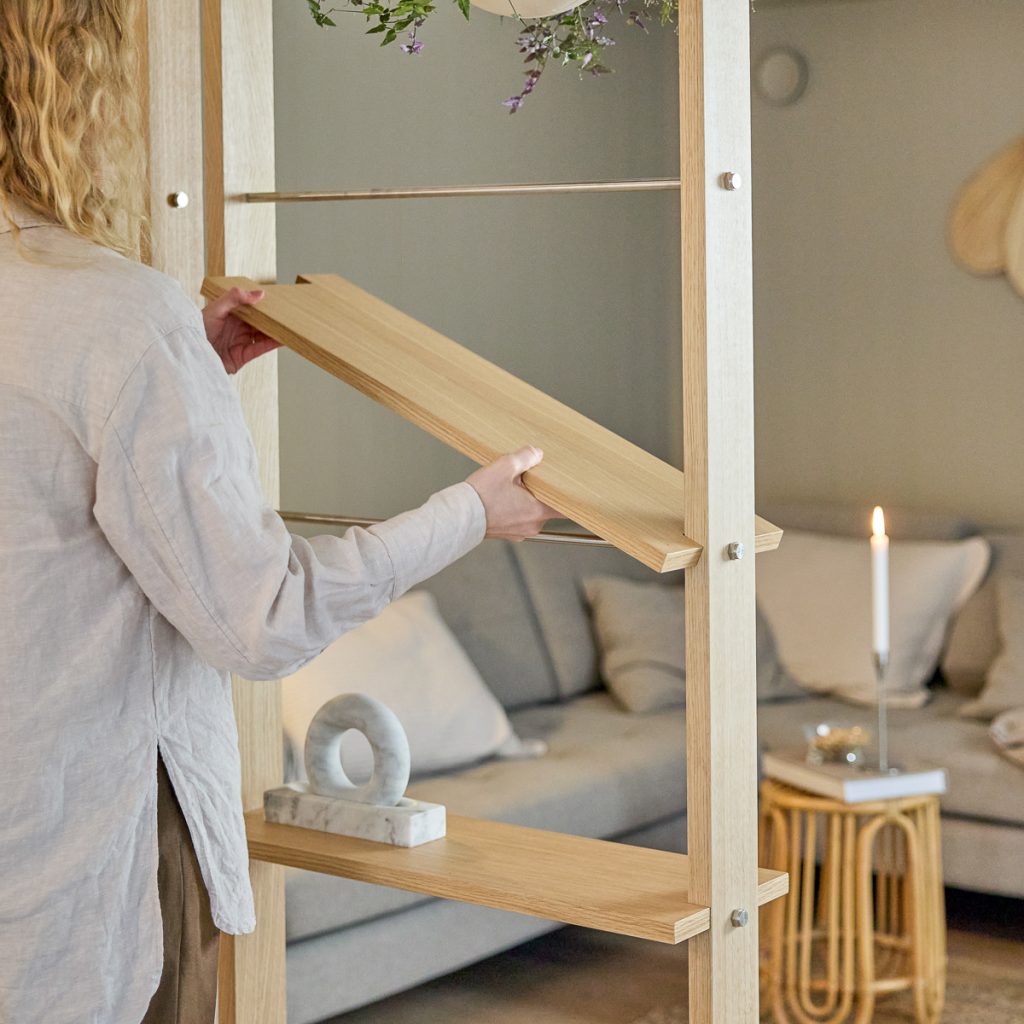 Room Divider Wood Shelf — view 4