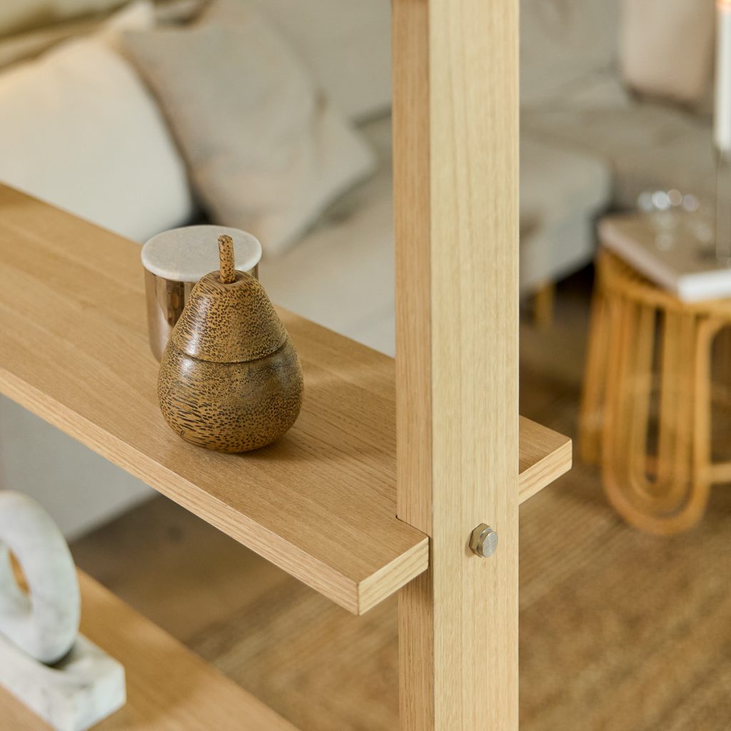 Room Divider Wood Shelf — view 2