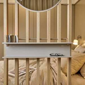 Room Divider Double Metal Shelf — view 2