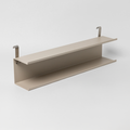 Room Divider Double Metal Shelf