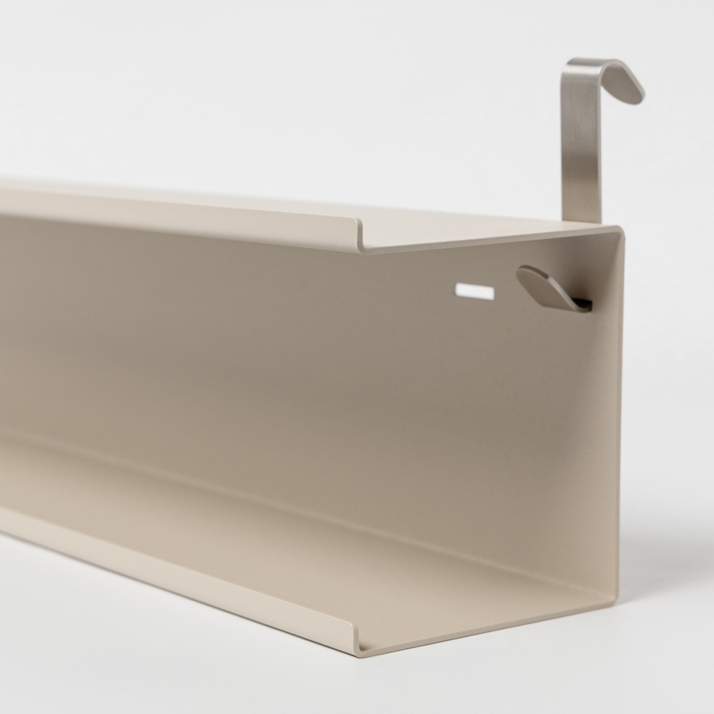 Room Divider Double Metal Shelf — view 3