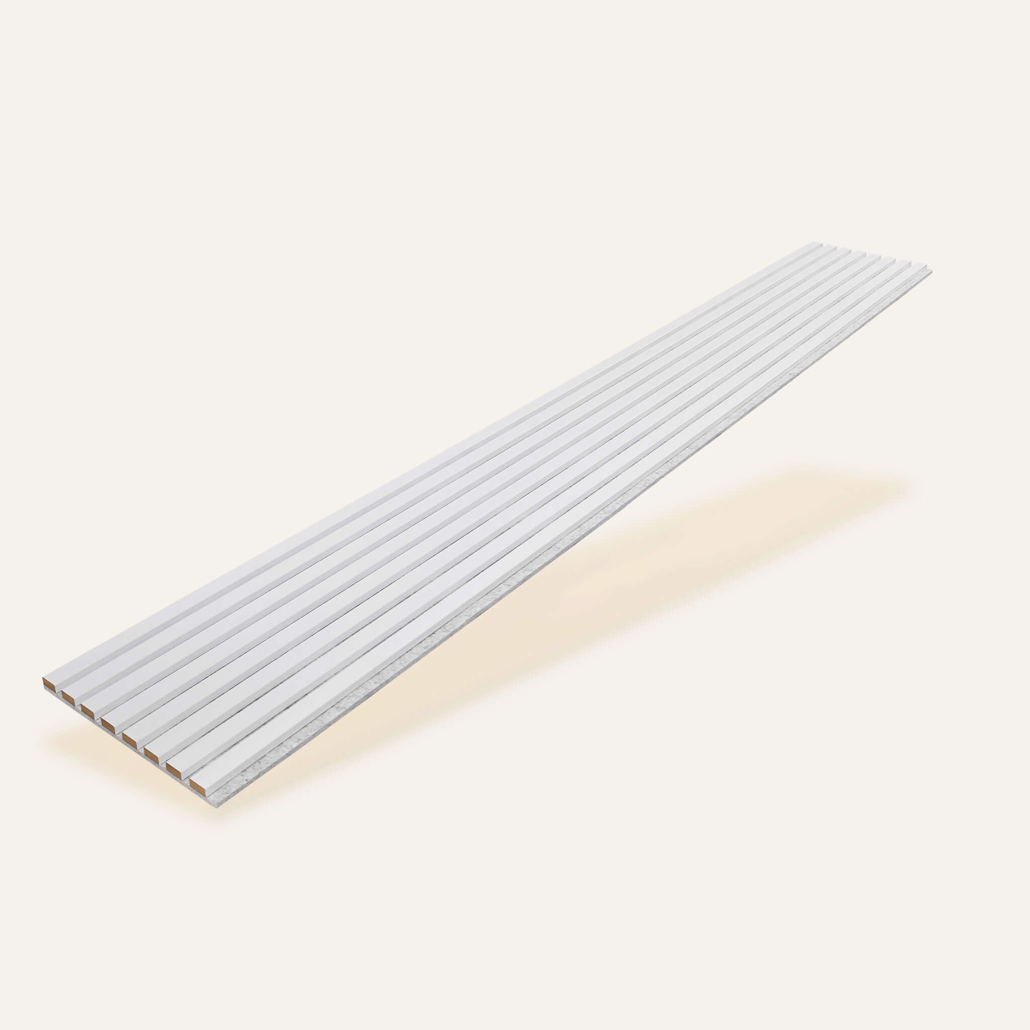 Acoustic Slatted Panel — White