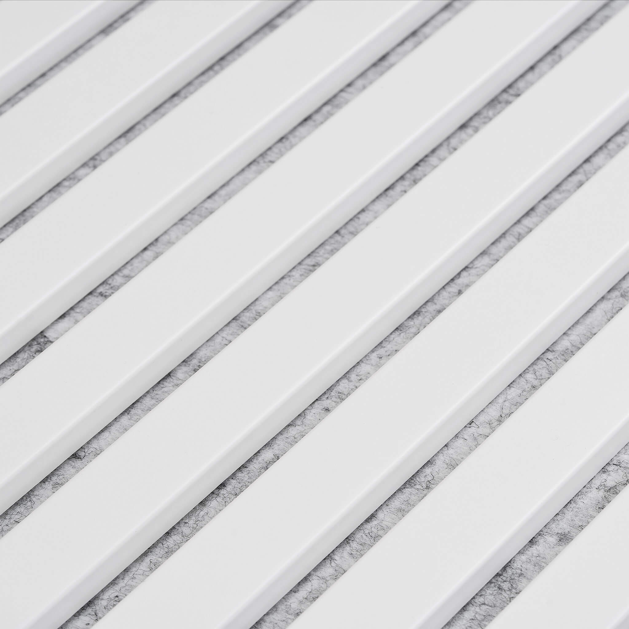 Acoustic Slatted Panel — White