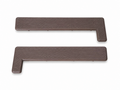 Brown Composite Decking Step End Caps (Pack of 5 pairs)