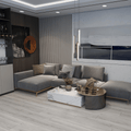 Grey Oak Vinyl Click Flooring  1.75m2 per pack of 8