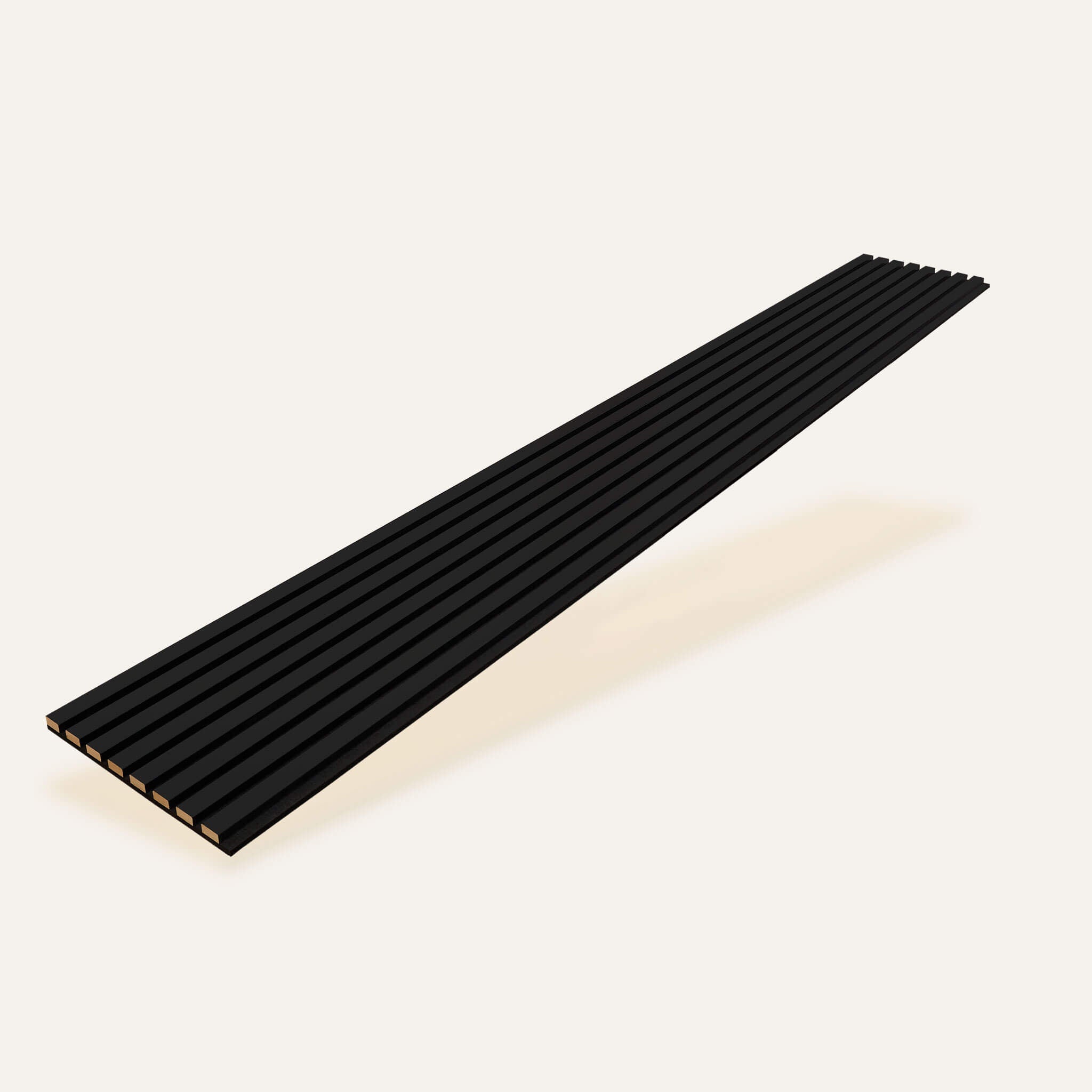 Acoustic Slatted Panel — Black