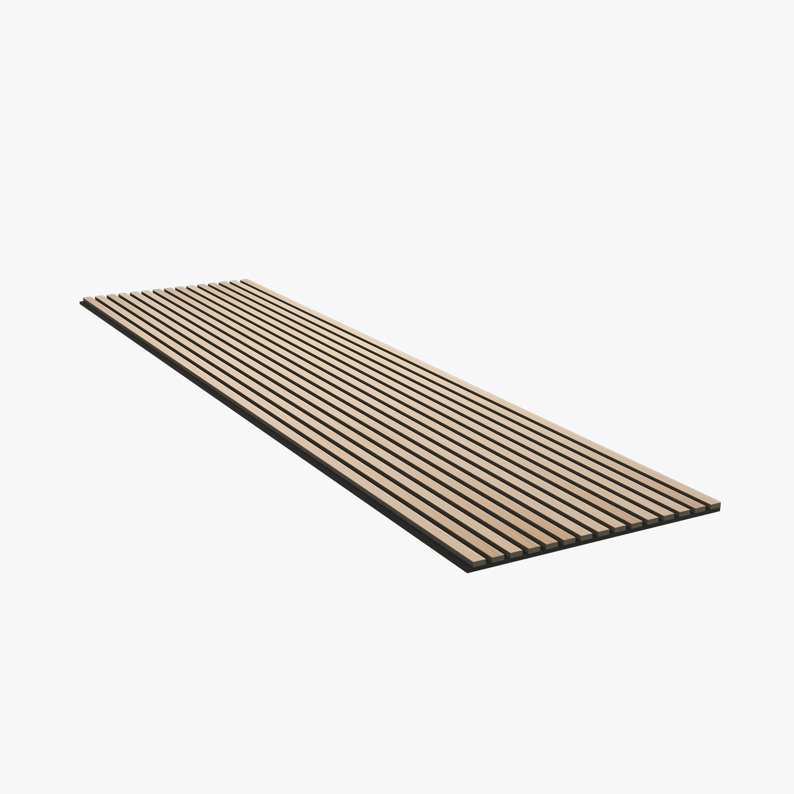 Acoustic Slat Panel | 240 — Classic Oak (Black Felt, Black Core)