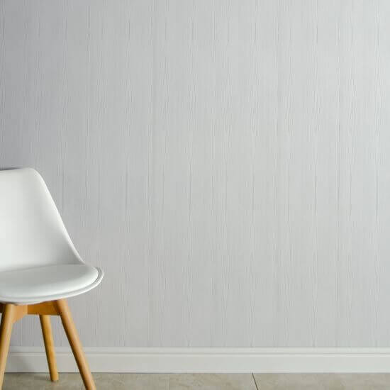 8mm White Wood Matt Bathroom Wall & Ceiling Panel 2.6M